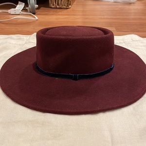 ASOS wide brimmed 100% wool hat NWT